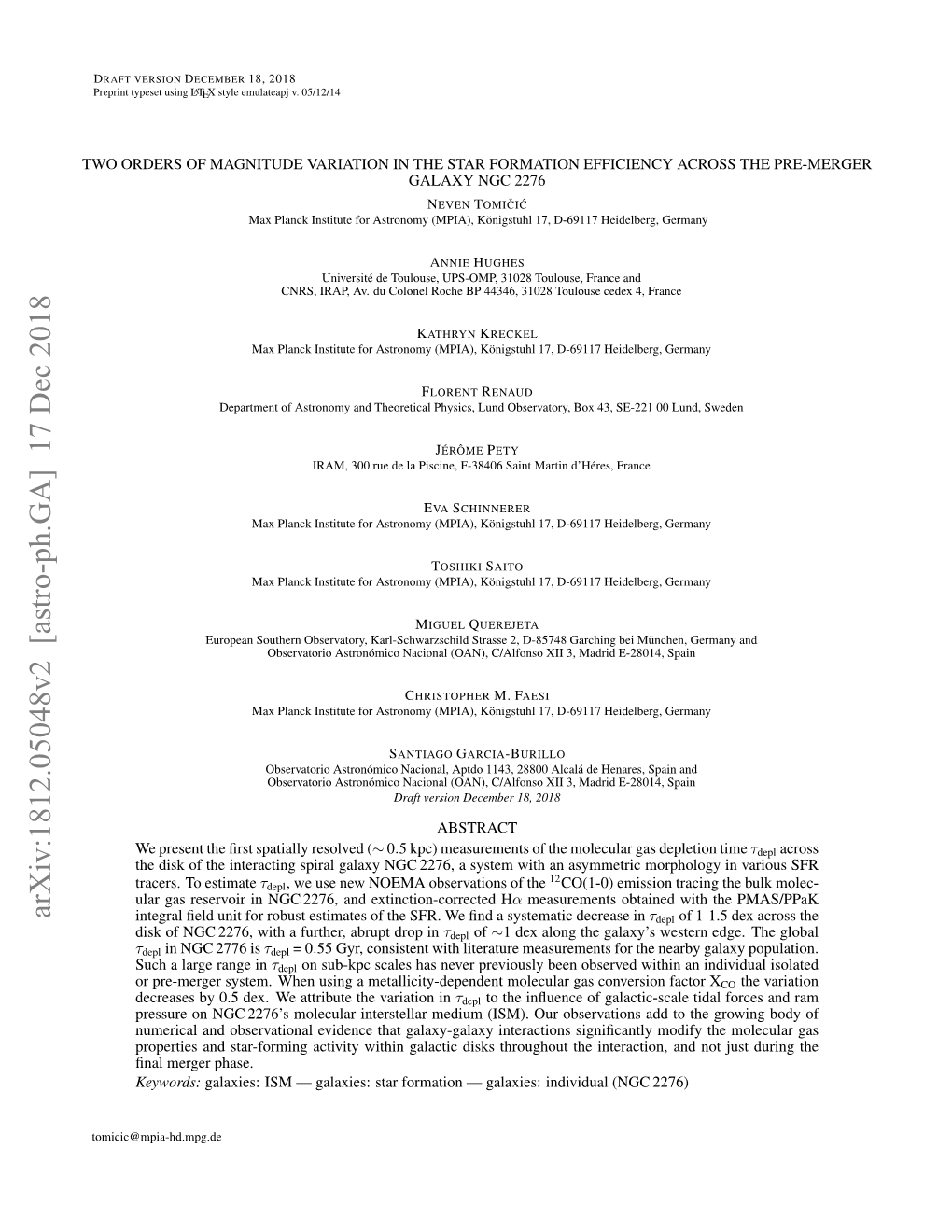 Two Orders of Magnitude Variation in the Star Formation Efficiency Across