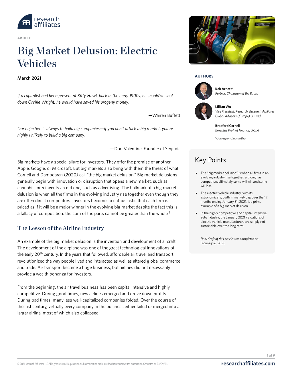 Big Market Delusion: Electric Vehicles