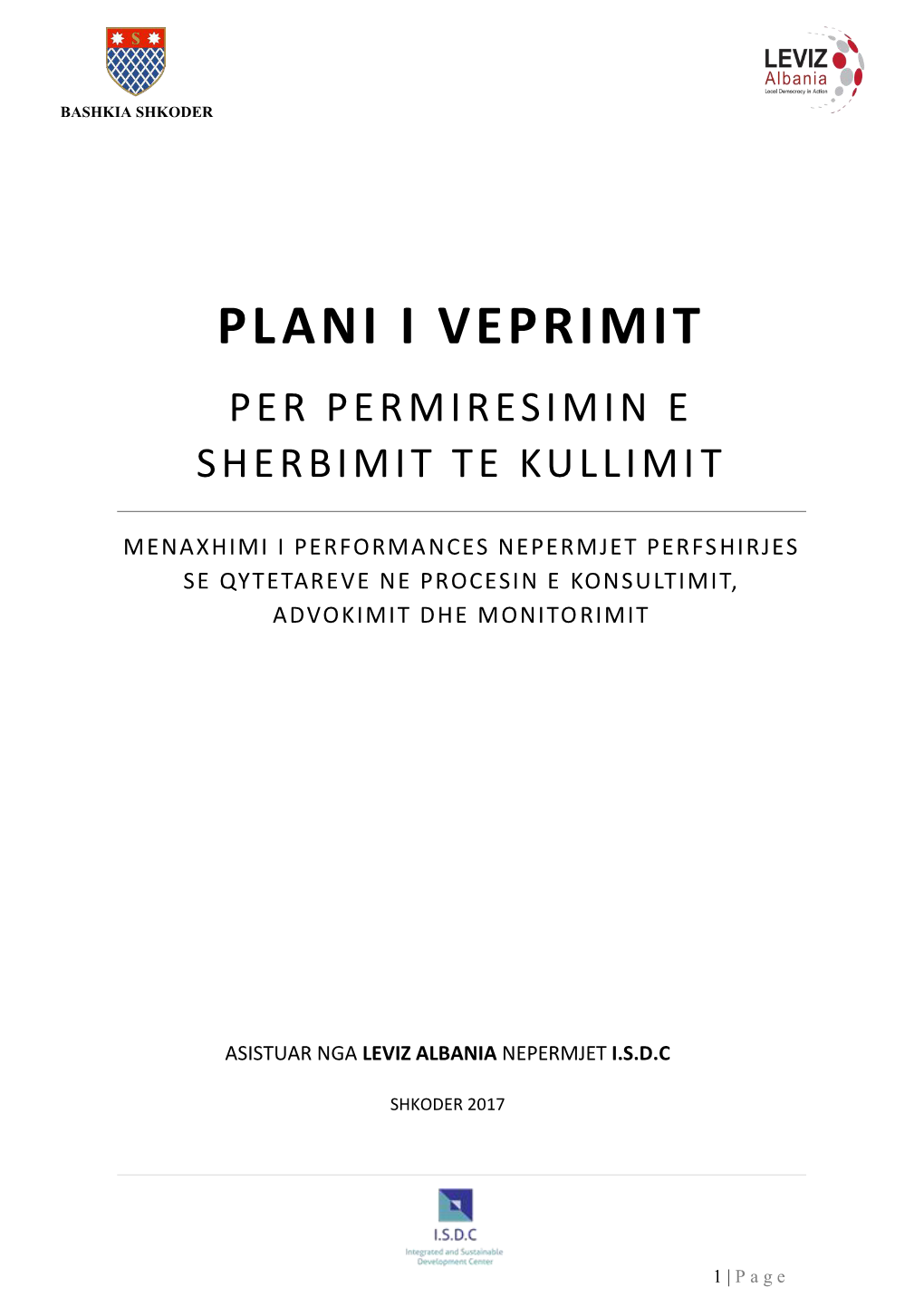 Plani I Veprimit Per Permiresimin E Sherbimit Te Kullimi T