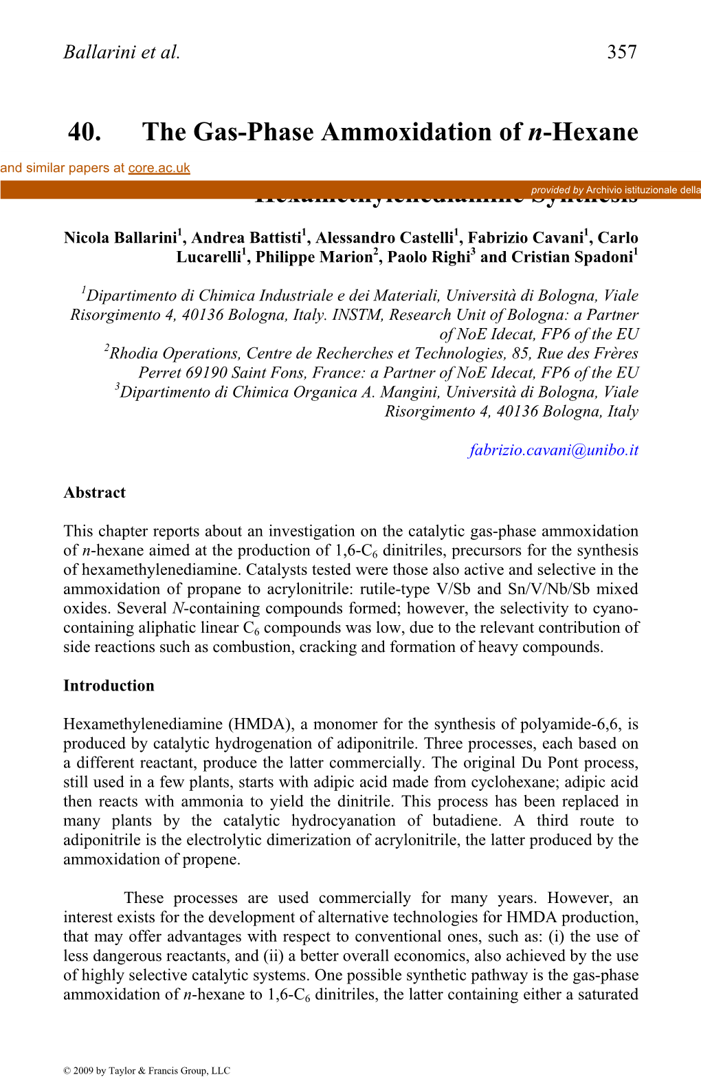 Catalysis of Organic Reactions