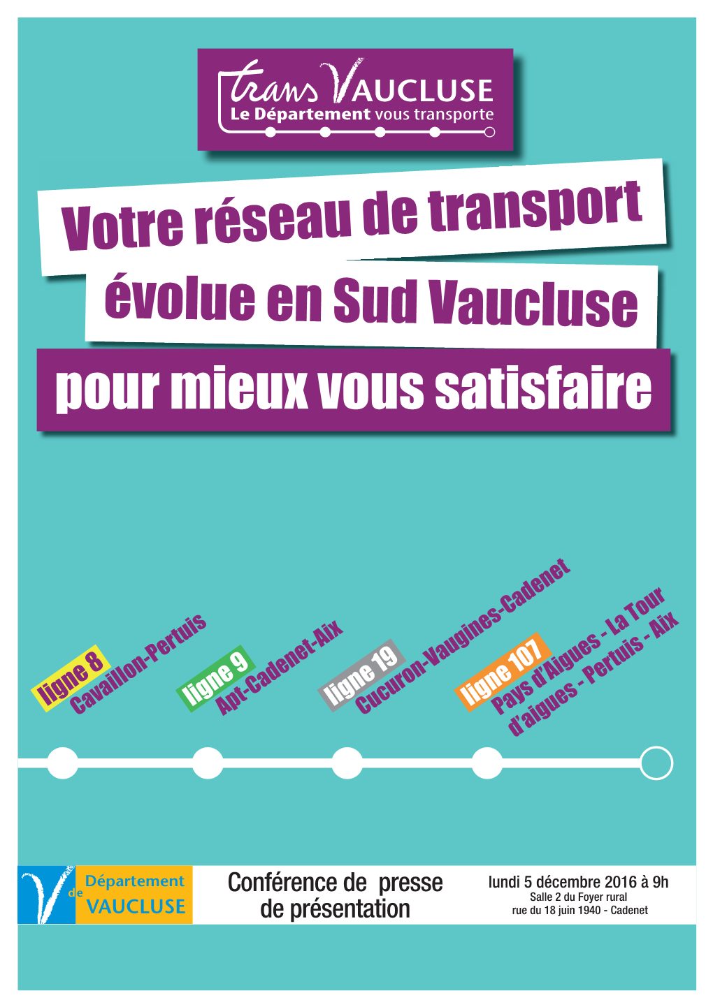 Votre Réseau De Transport Évolue En Sud Vaucluse Pour Mieux Vous Satisfaire