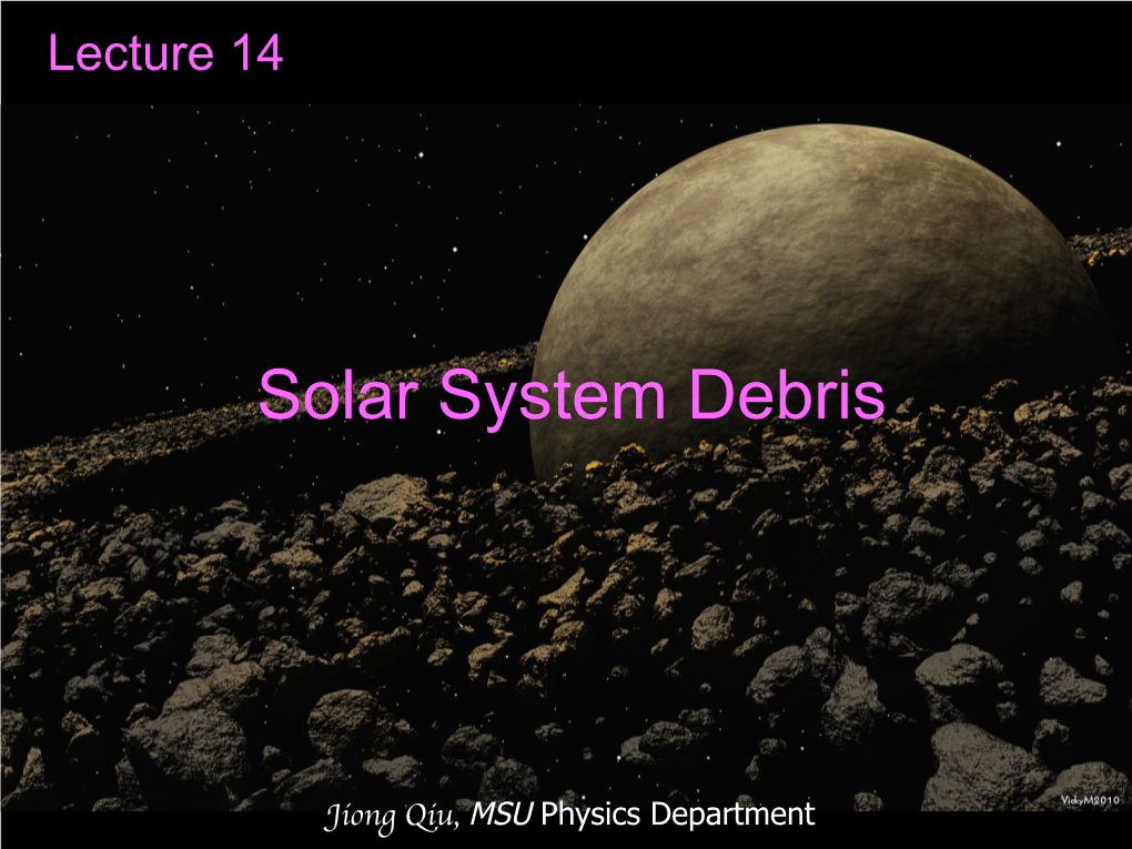 Solar System Debris