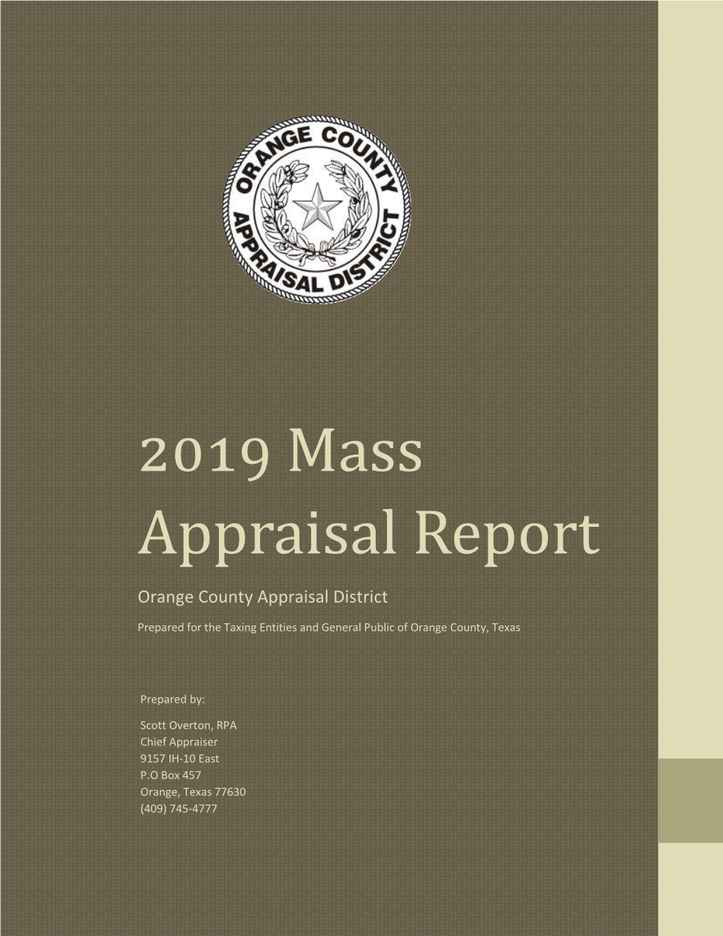 2019 Mass Appraisal Report