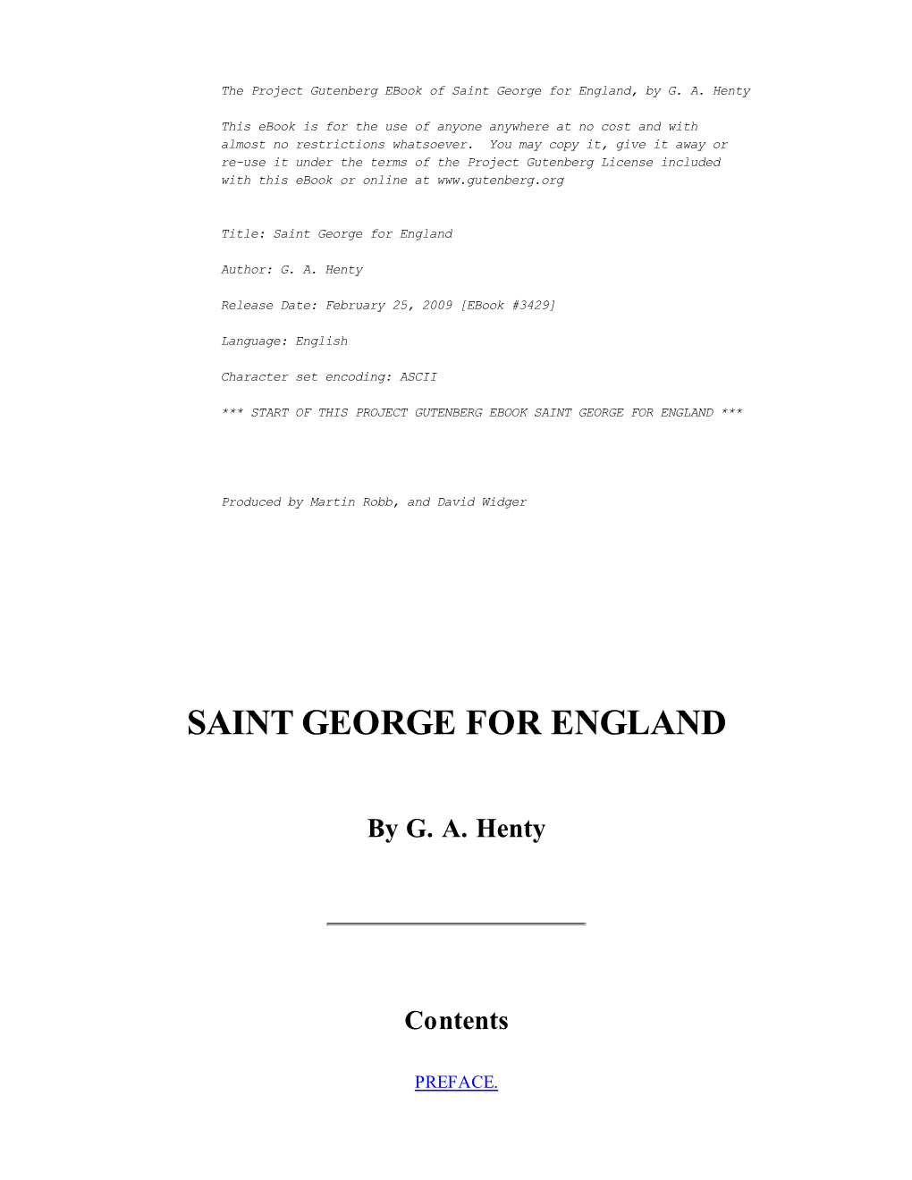 Saint George for England, by G