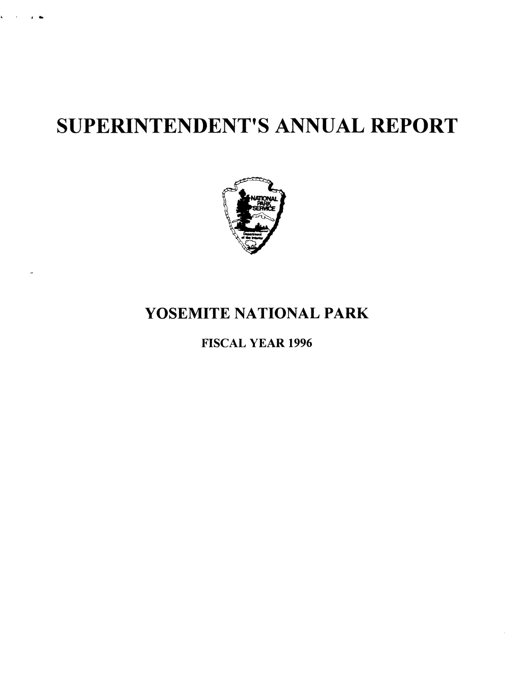 Superintendent's Annual Report