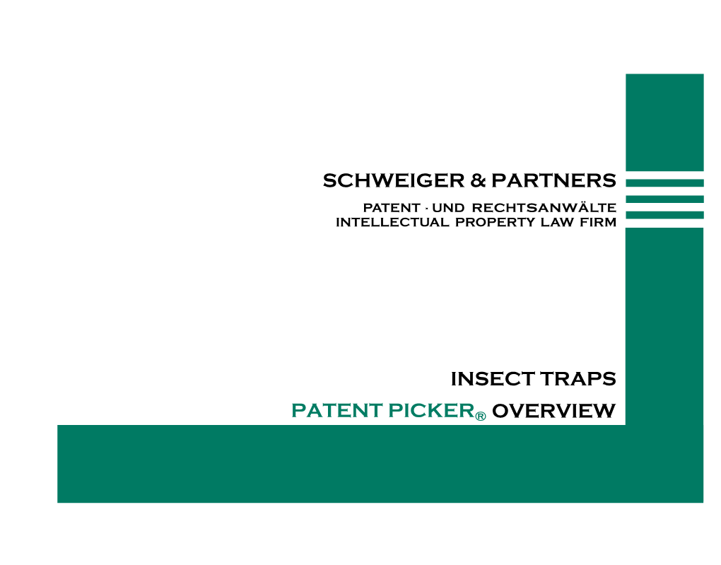 Schweiger & Partners Insect Traps Patent Picker