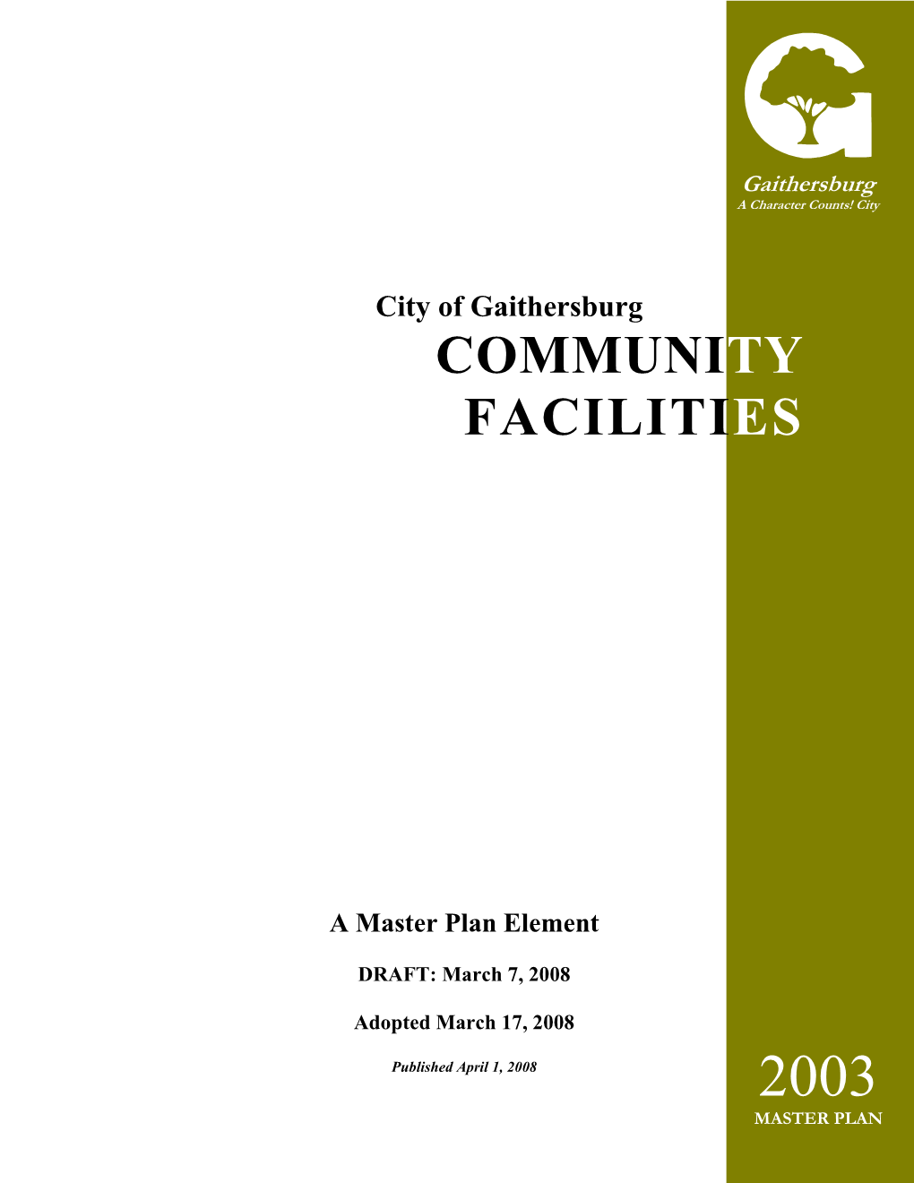 Community Facilities Element FINAL 2008-03-17