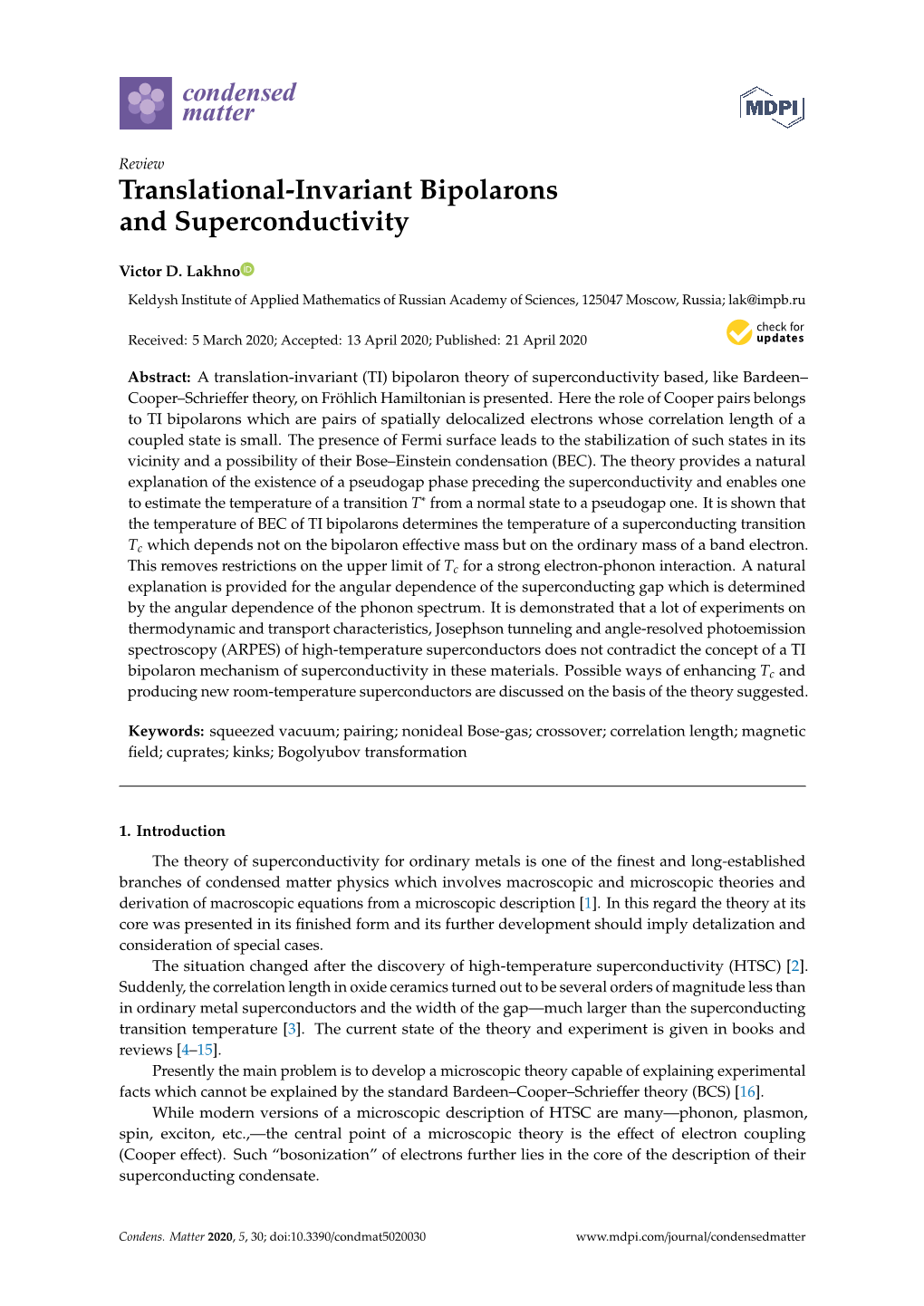 Translational-Invariant Bipolarons and Superconductivity