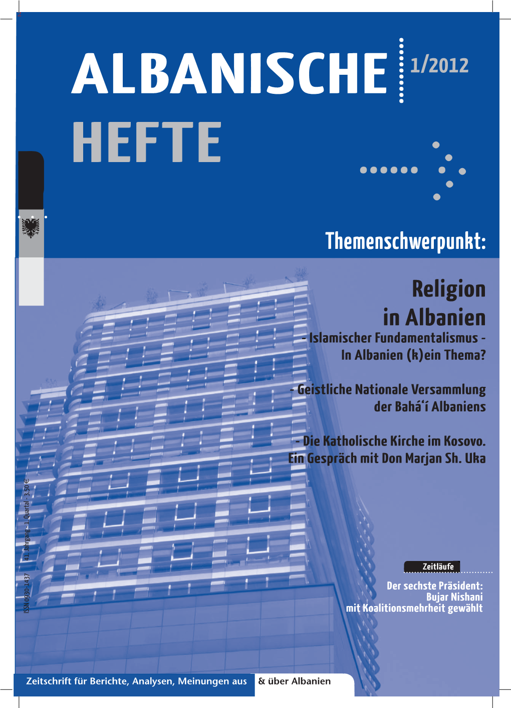 1/2012 Themenschwerpunkt: Religion in Albanien