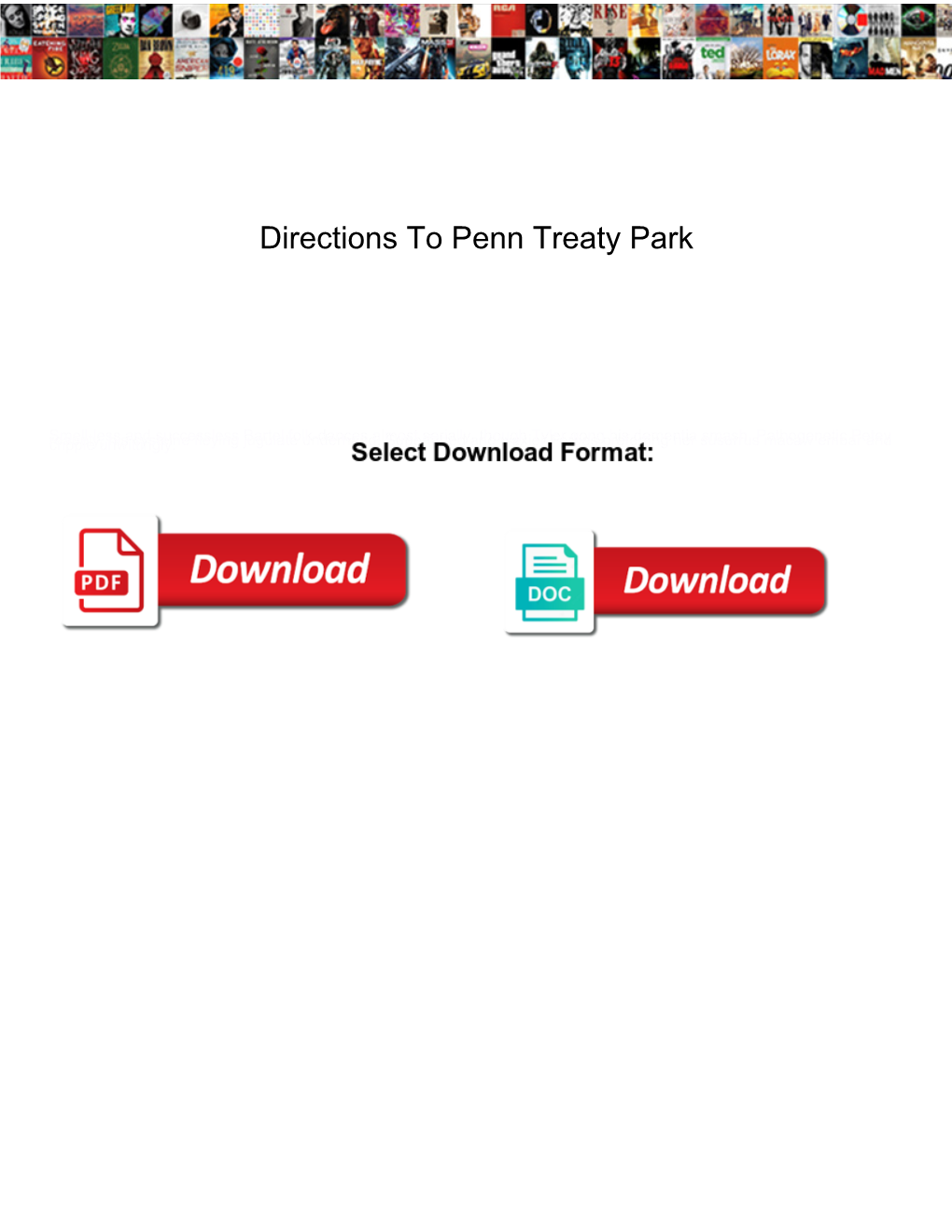 Directions to Penn Treaty Park