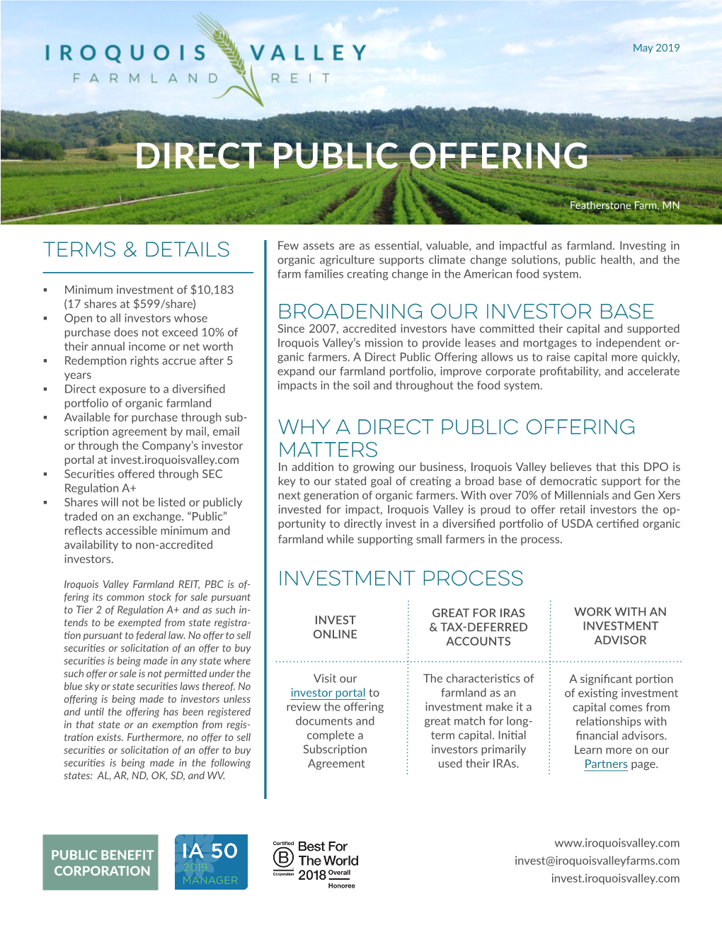 Direct Public Offering