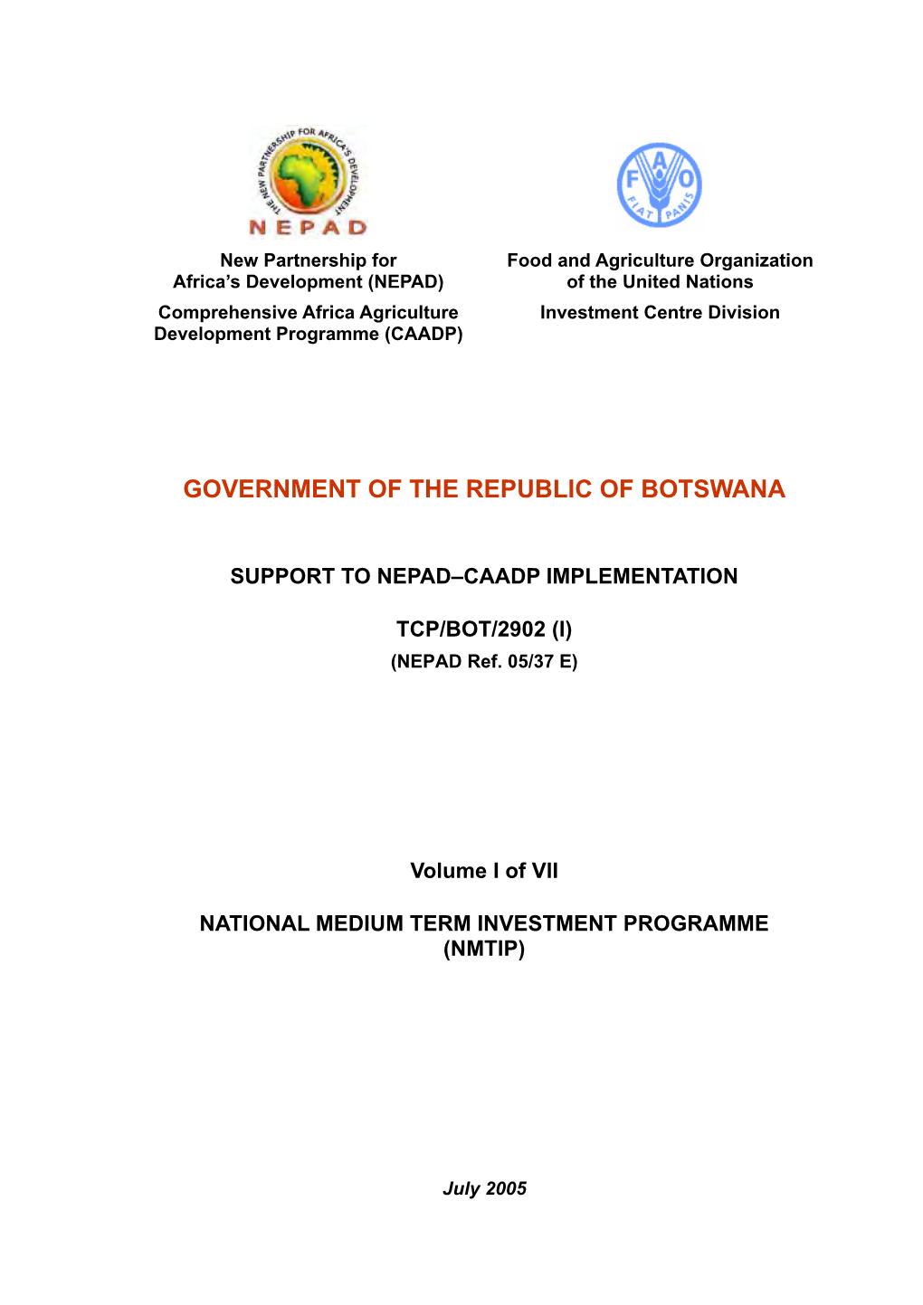 Government of the Republic of Botswana
