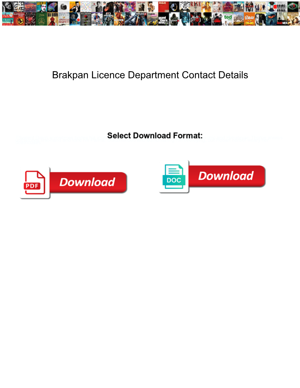 Brakpan Licence Department Contact Details