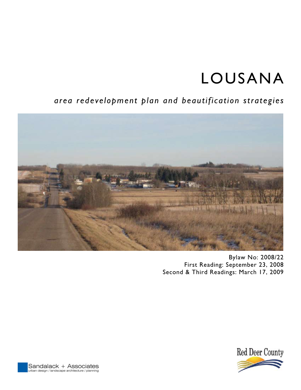 LOUSANA Area Redevelopment Plan and Beautification Strategies