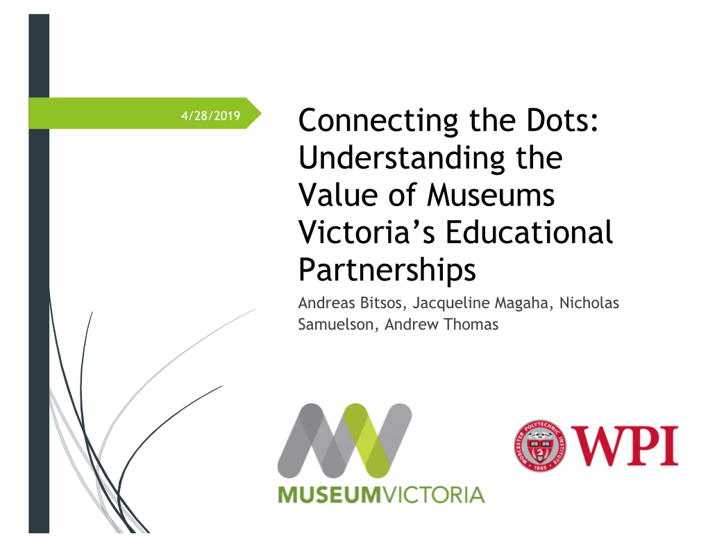 Understanding the Value of Museums Victoria's Educational Partnerships