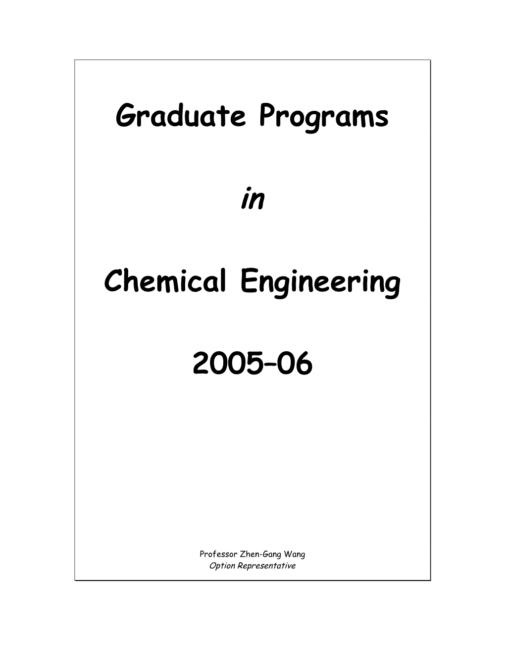 Graduate Programs