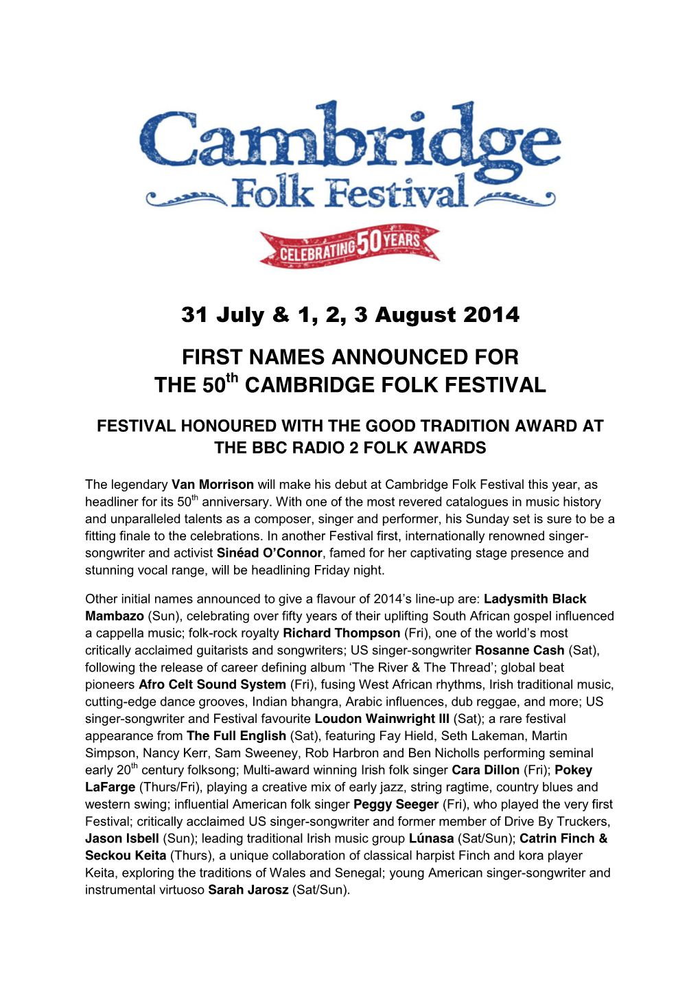 Cambridge Folk Festival