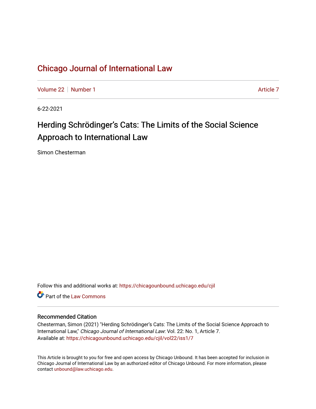 The Limits of the Social Science Approach to International Law