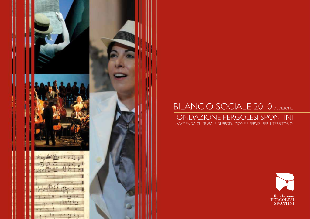 Bilancio Sociale 2010V Edizione