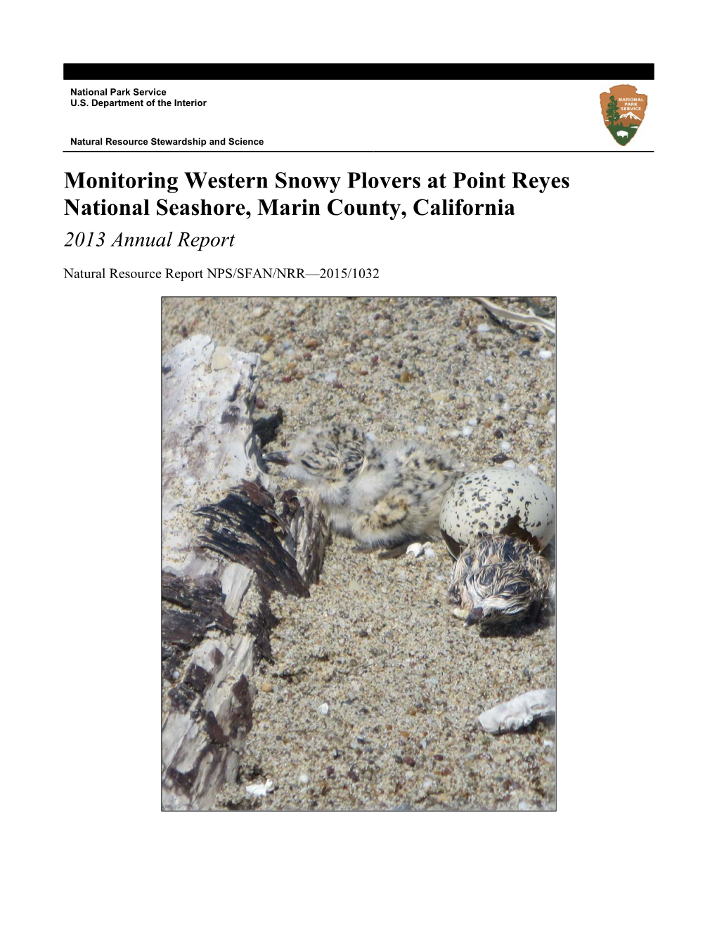 Monitoring Western Snowy Plovers at Point Reyes National Seashore, Marin County, California 2013 Annual Report