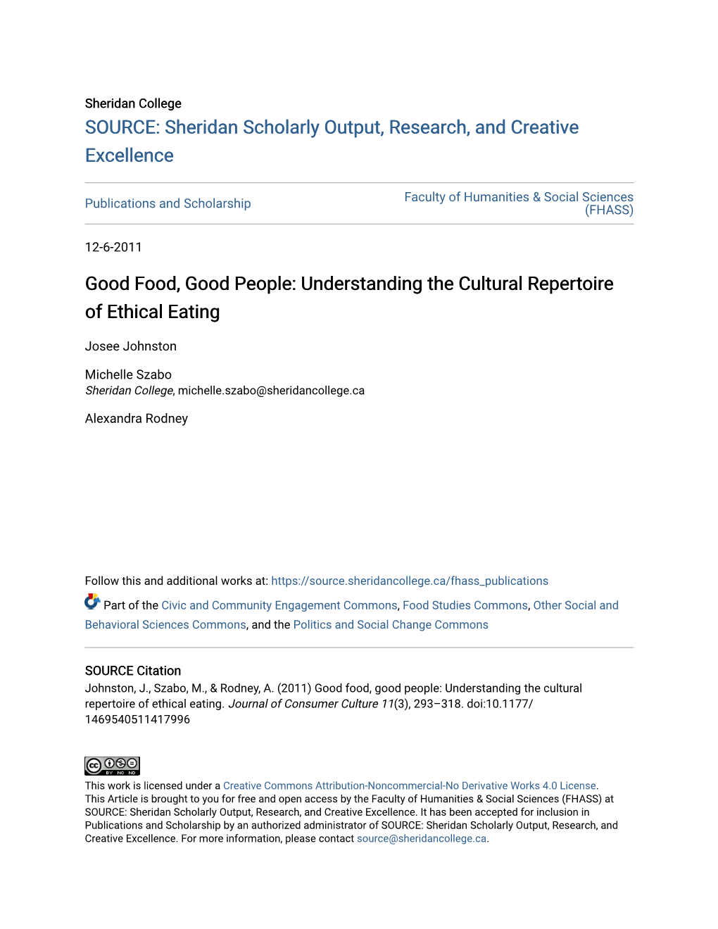 Understanding the Cultural Repertoire of Ethical Eating