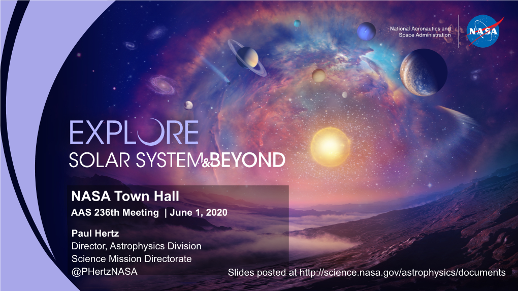 NASA Town Hall, 236 AAS Meeting