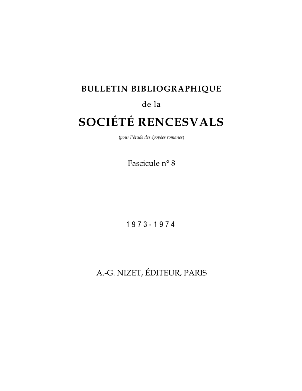 Société Rencesvals