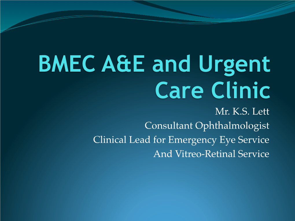 BMEC A&E and Urgent Care Clinic