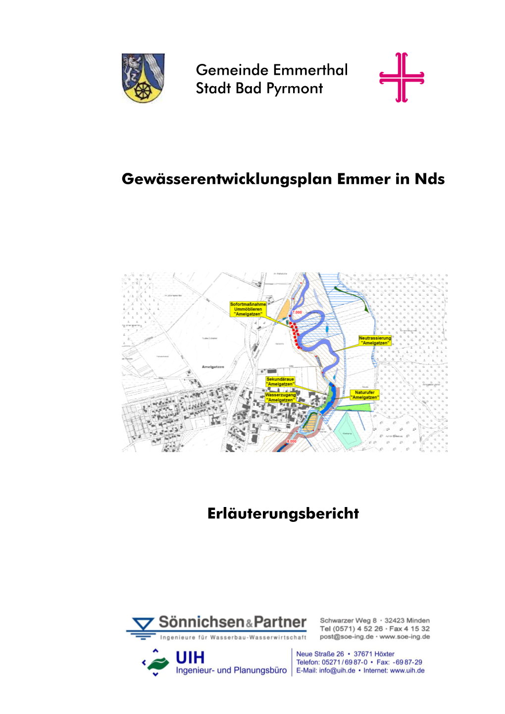 Gemeinde Emmerthal Stadt Bad Pyrmont Gewässerentwicklungsplan Emmer in Nds Erläuterungsbericht