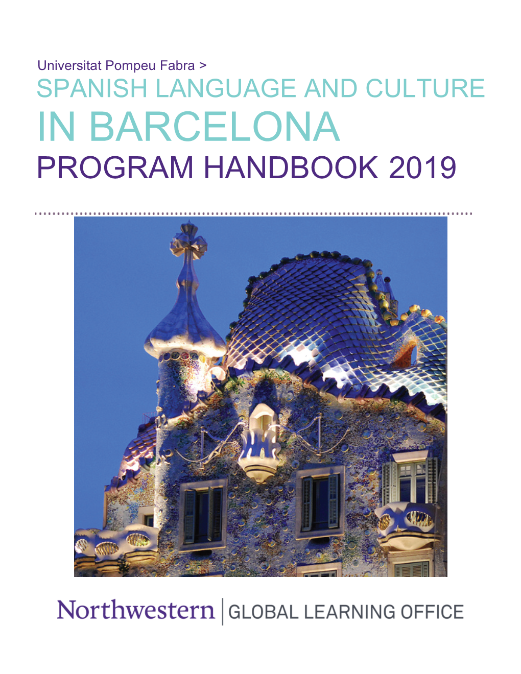 Program Handbook BCN SUMMER 2019