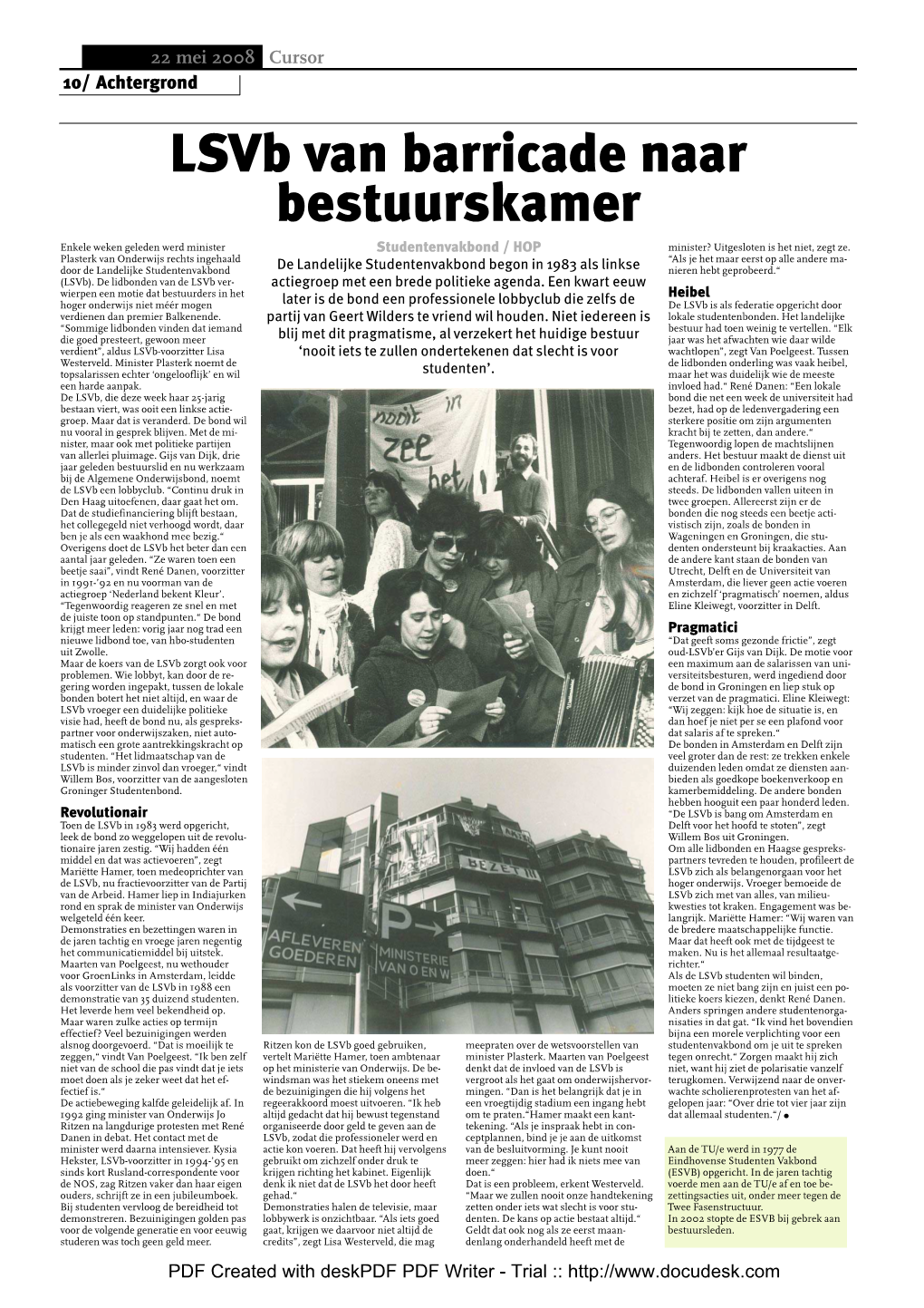 Interview 25 Jaar Lsvb