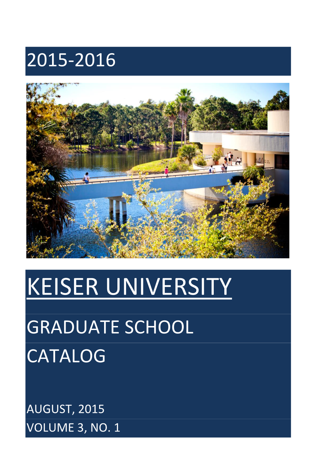 Keiser University Graduate School Catalog