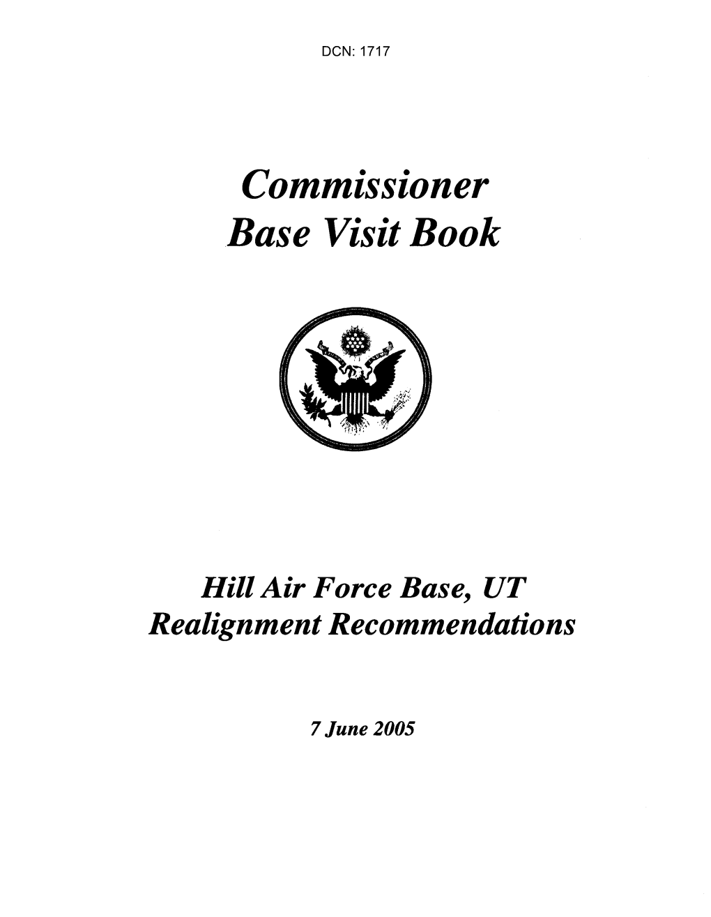 Hill Air Force Base, UT Realignment Recommendations