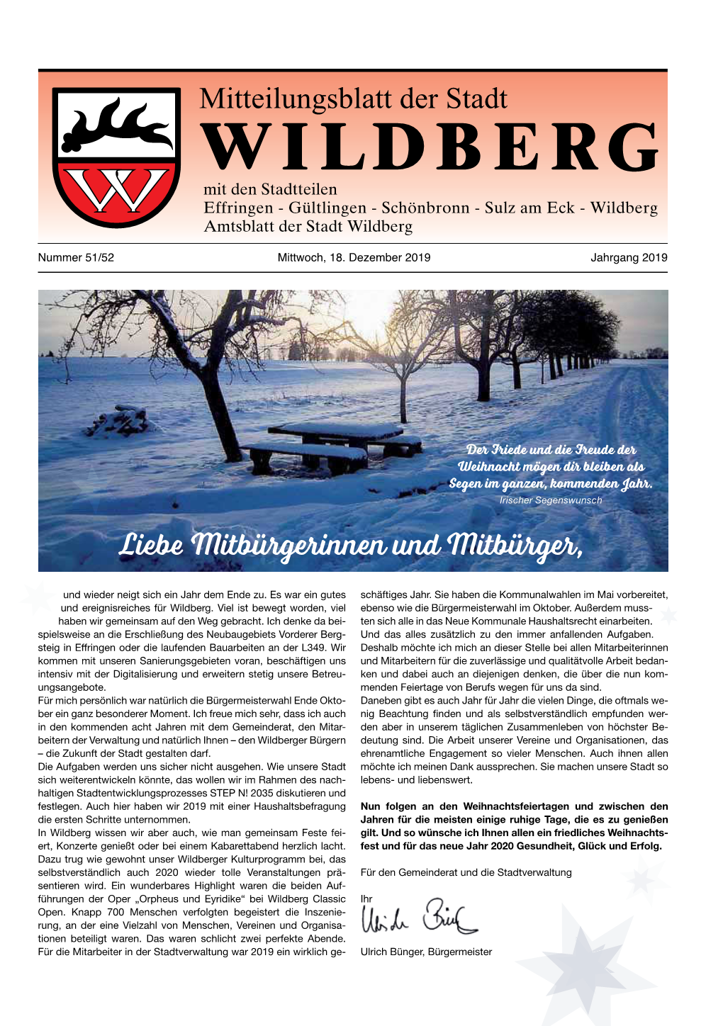 Mitteilungsblatt 51 (18.12.2019)