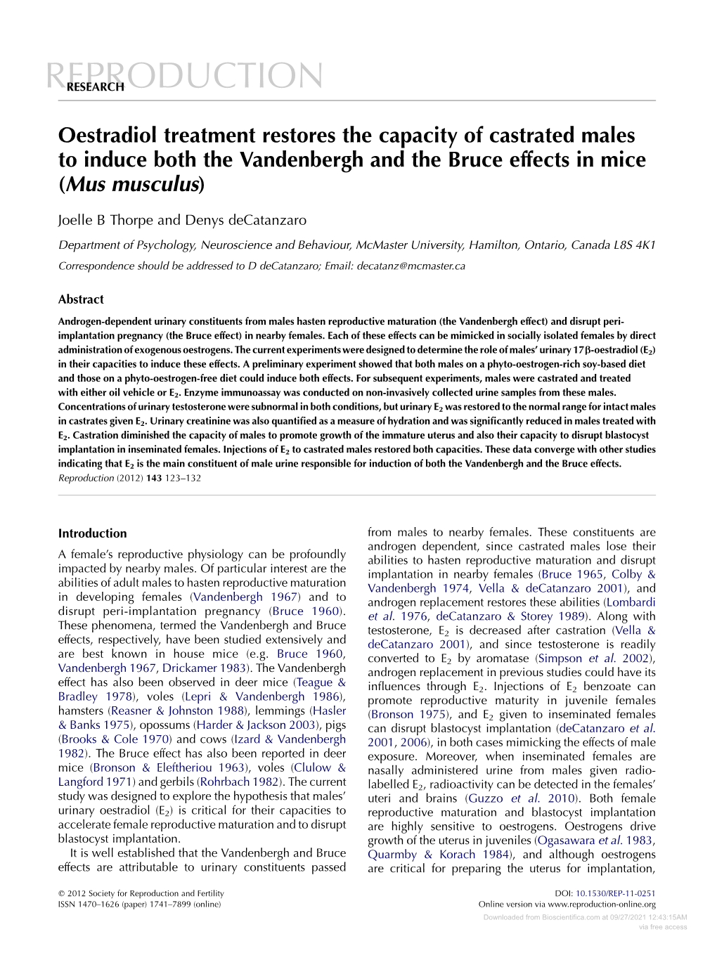 Effect of Gonadotrophins on the Ovarian Interstitial Tissue of The