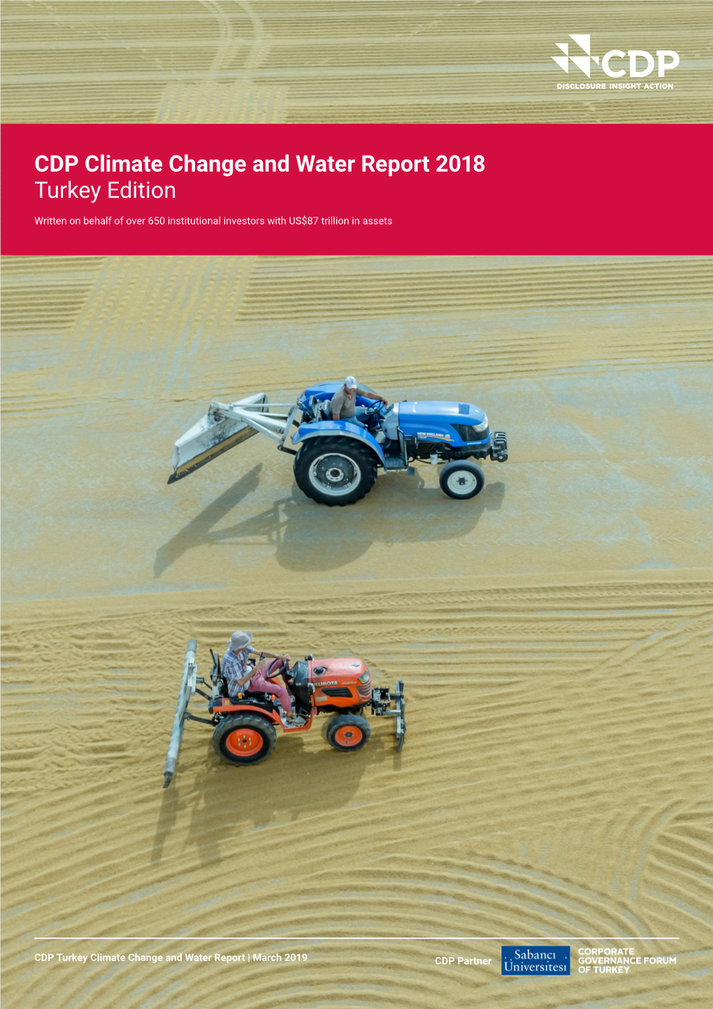CDP Climate Change and Water Report 2018 Turkey Edition