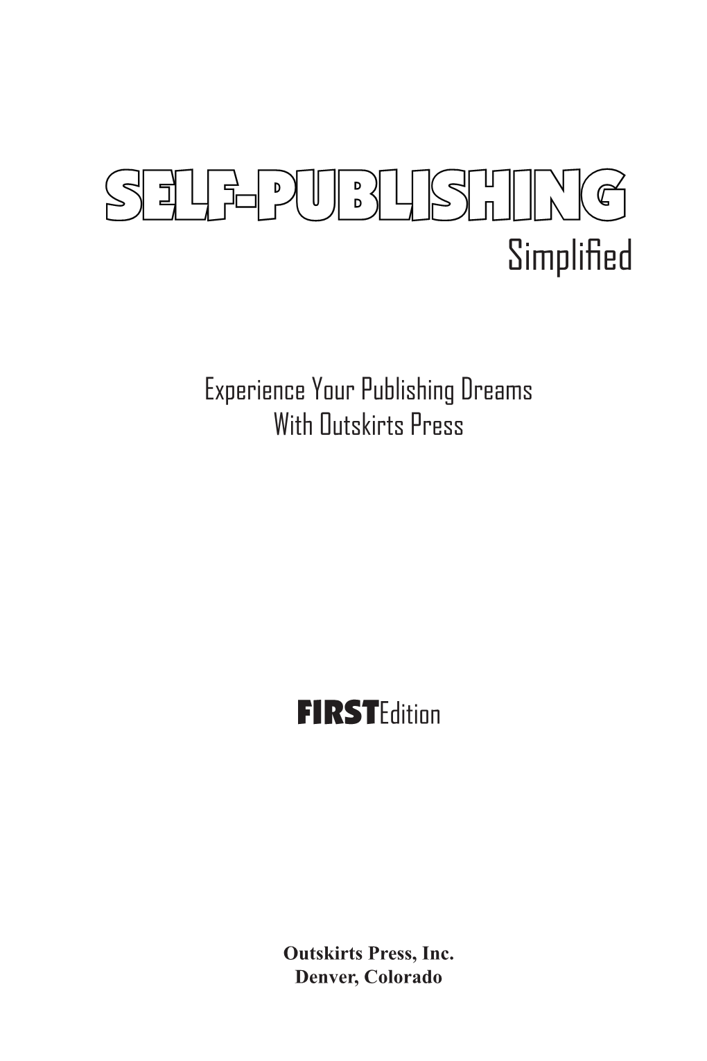 SELF-PUBLISHING Simplified