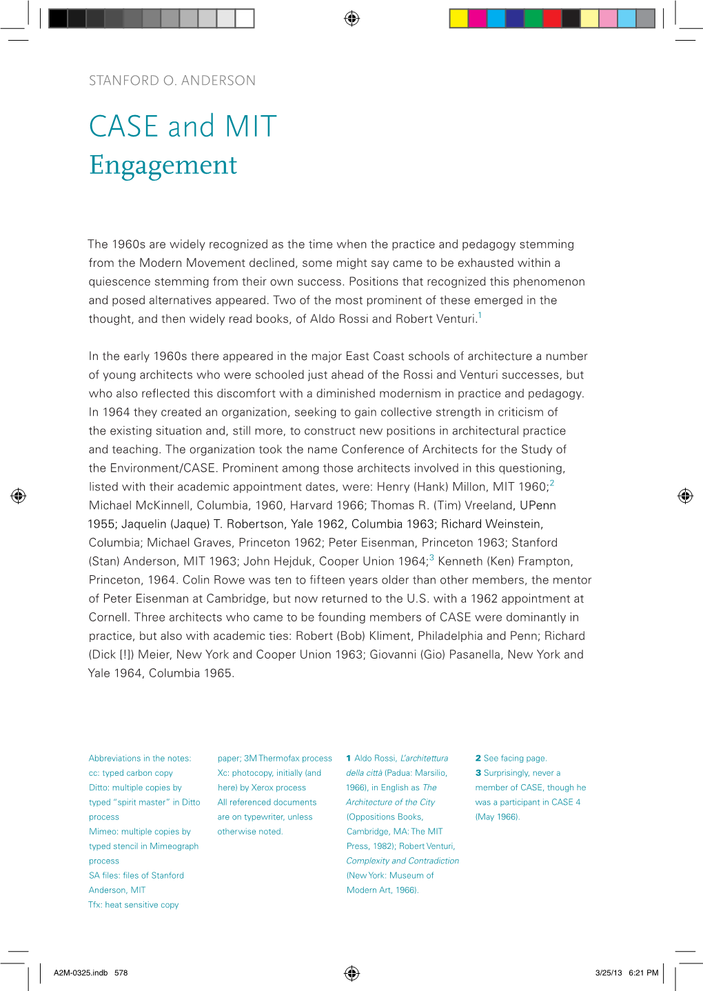 CASE and MIT Engagement