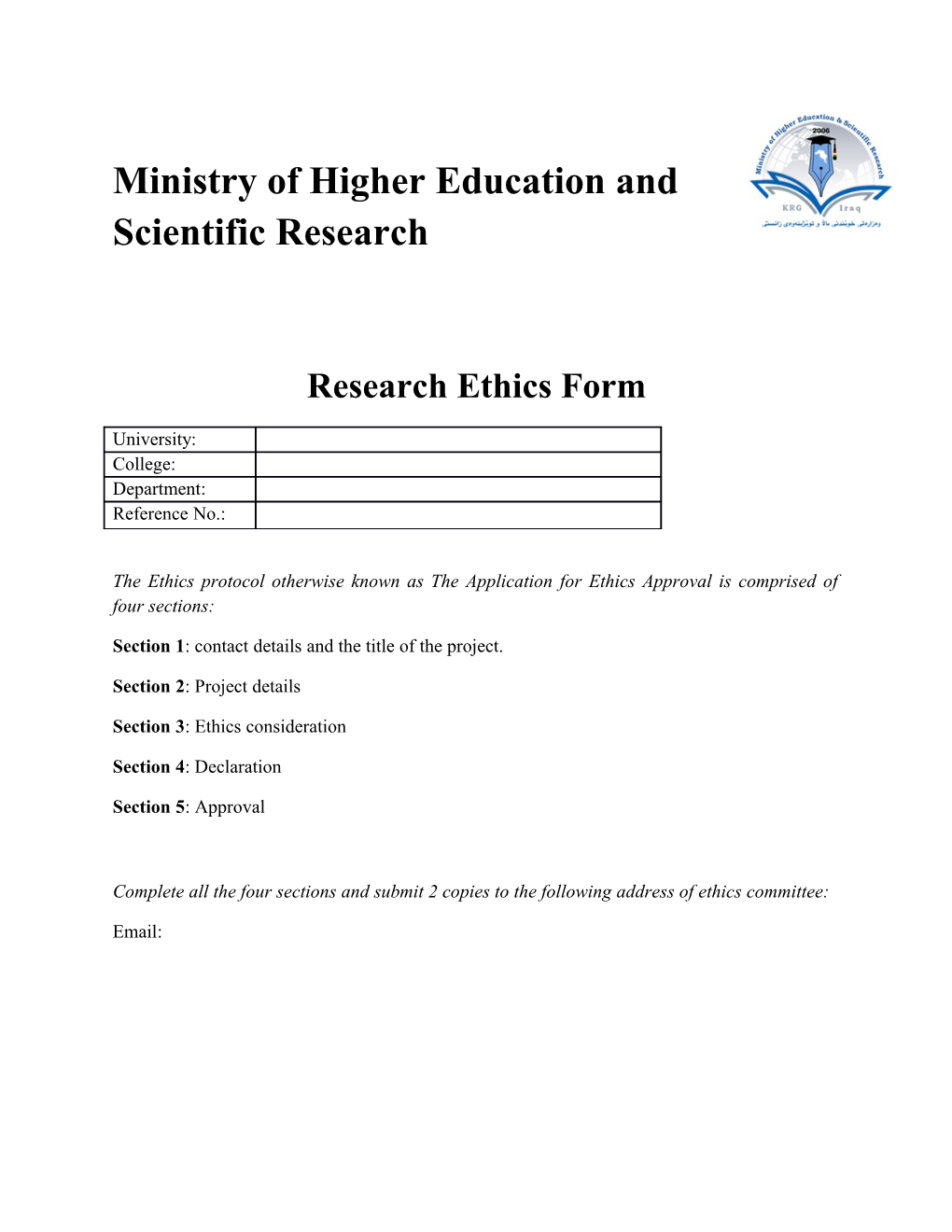 Ministry of Higher Education and Scientific Research