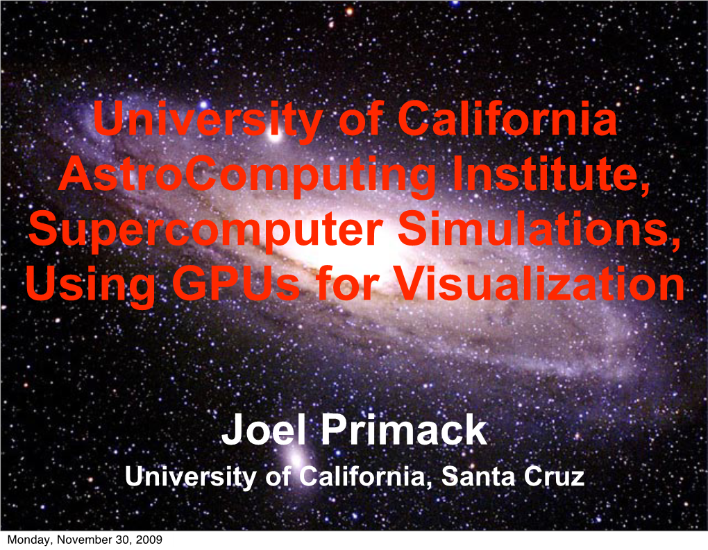 Cosmological Simulations on COLUMBIA PLEIADES