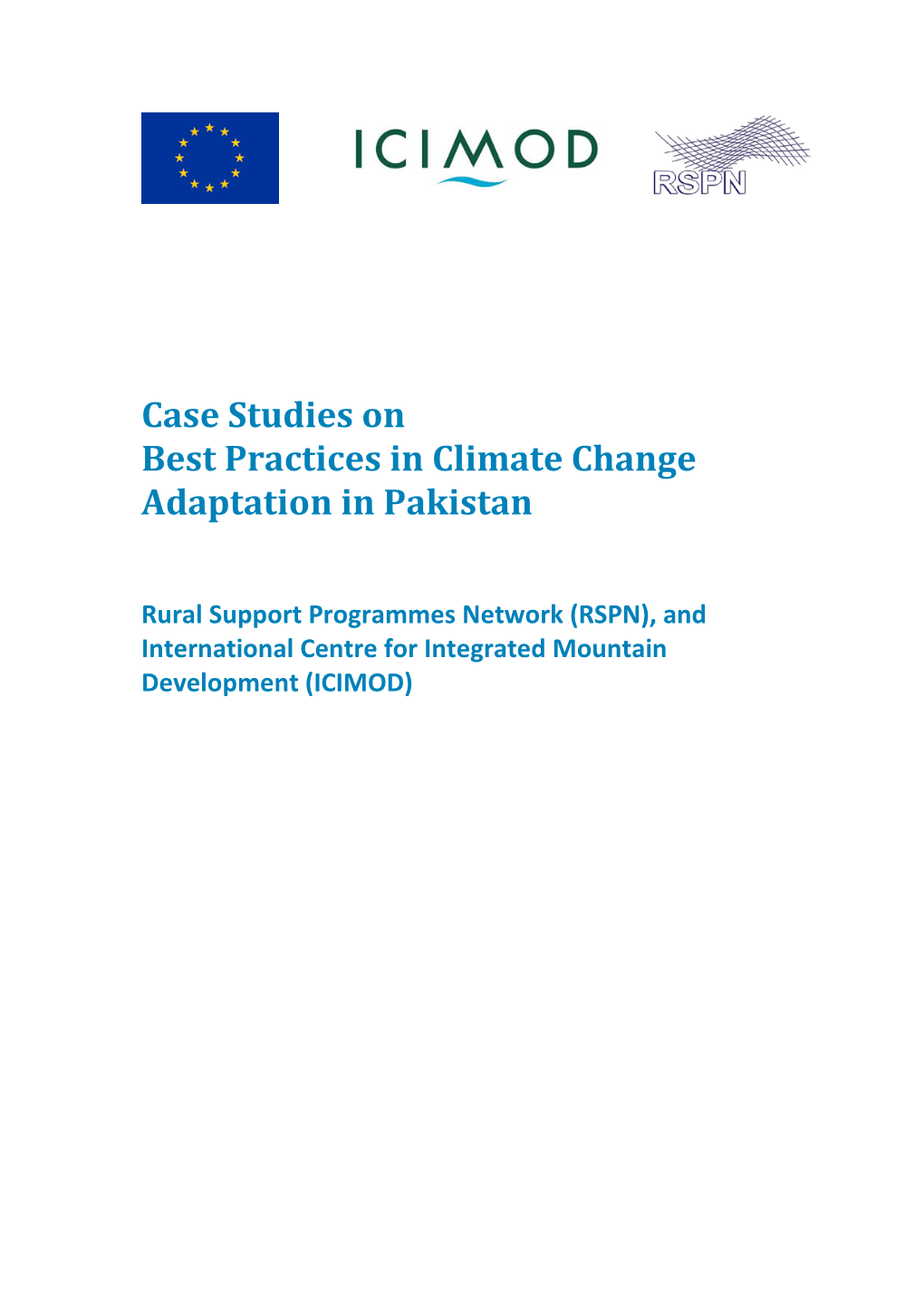 Case Studies on Best Practices in Climate Change Adaptation in Pakistan