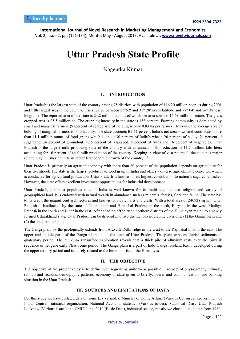 Uttar Pradesh State Profile