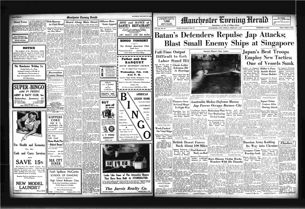 Batan's Defenders Repulse Jap Attacks Blast • Enemy Ships At