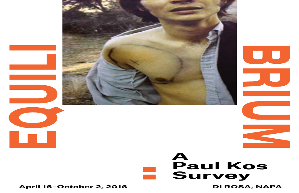 Equilibrium: a Paul Kos Survey