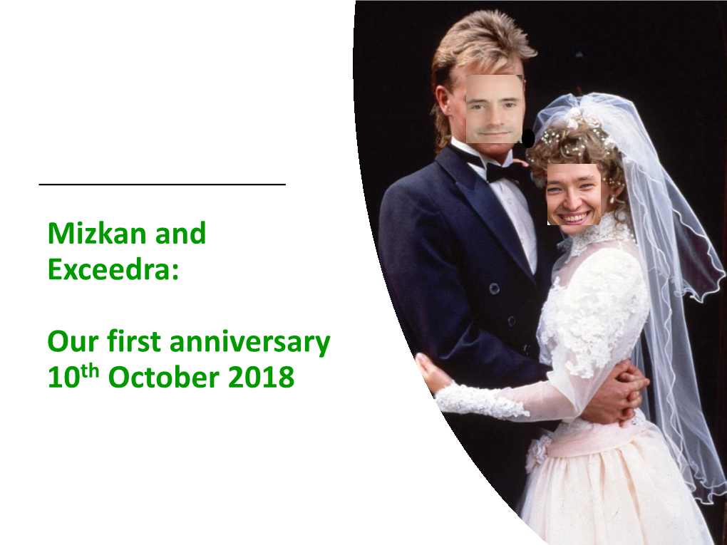 Mizkan and Exceedra: Our First Anniversary 10Th October 2018