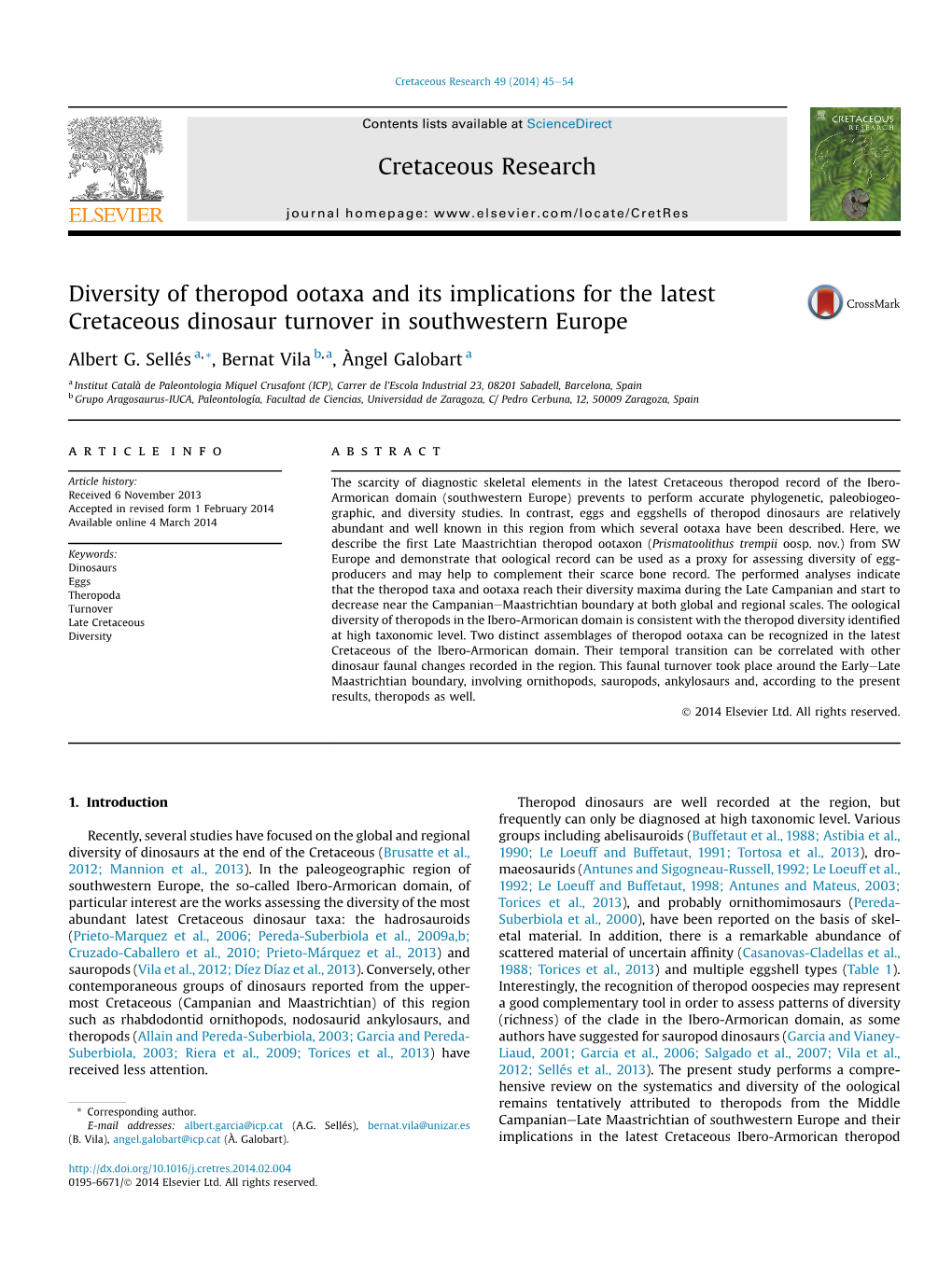 Diversity of Theropod Ootaxa and Its Implications for the Latest Cretaceous Dinosaur Turnover in Southwestern Europe