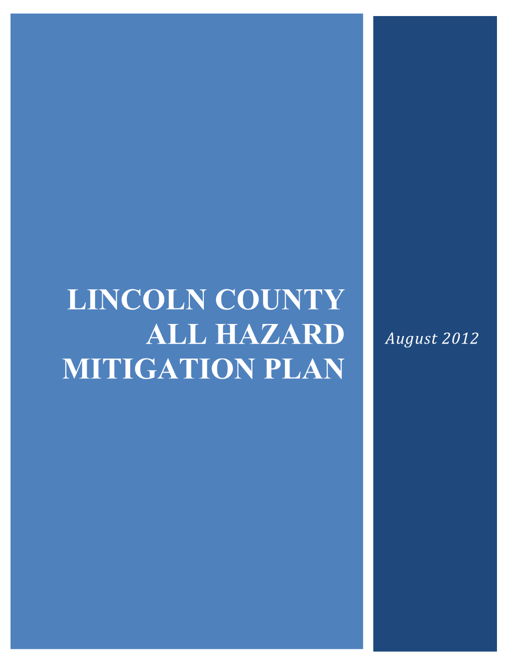 2012 All Hazard Mitigation Plan