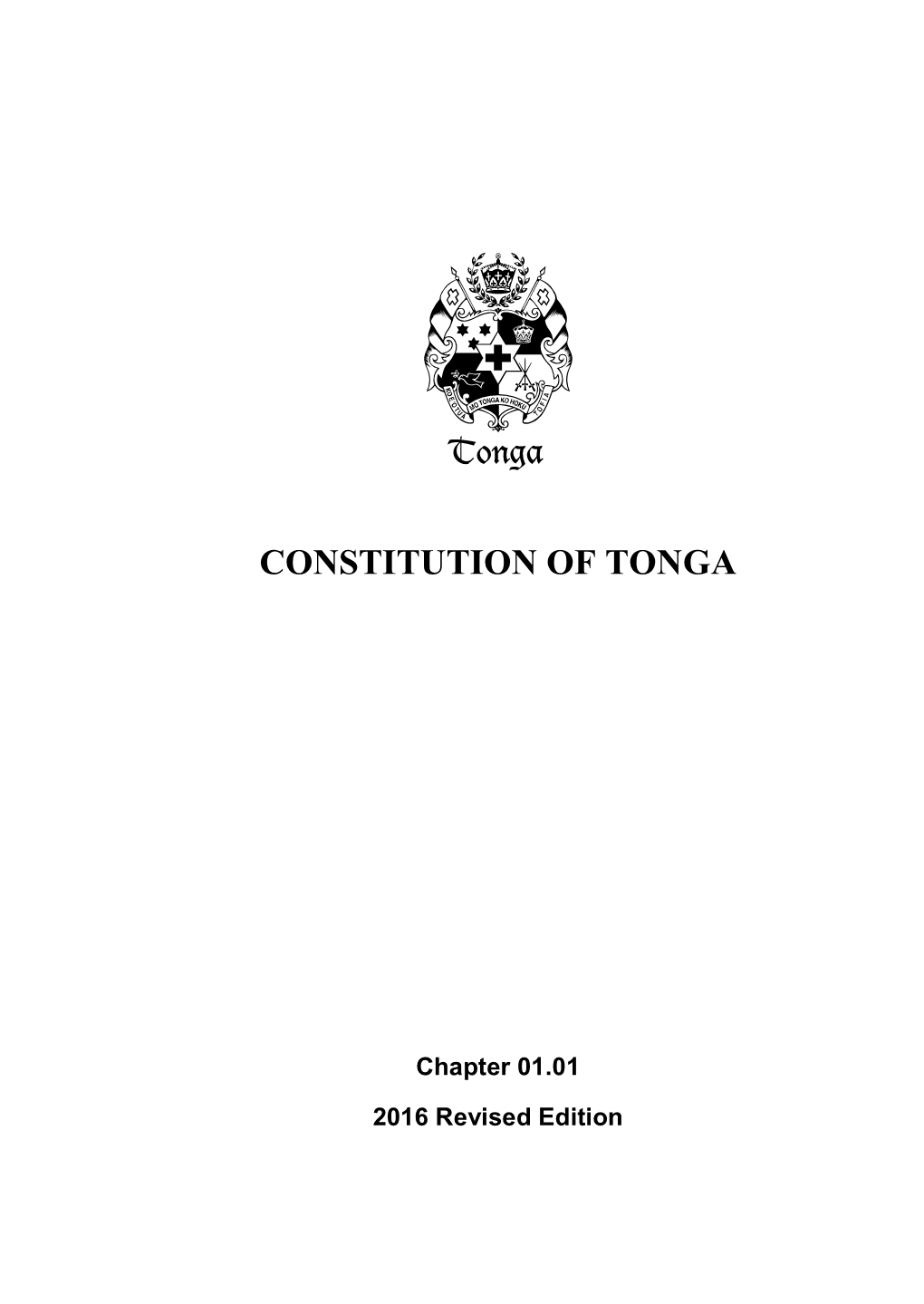 Constitution of Tonga