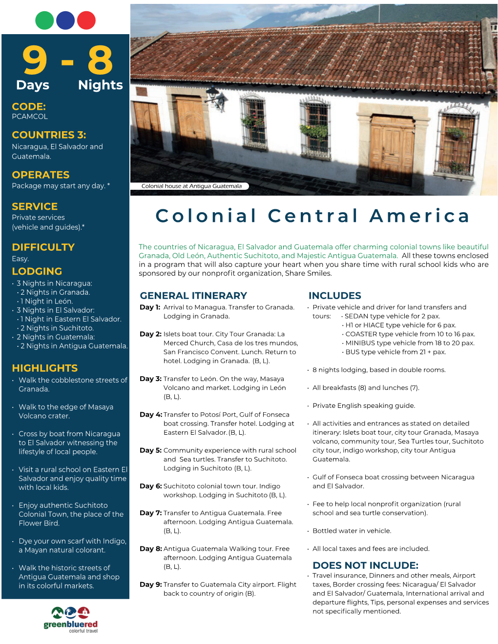 Colonial Central America (Vehicle and Guides).*