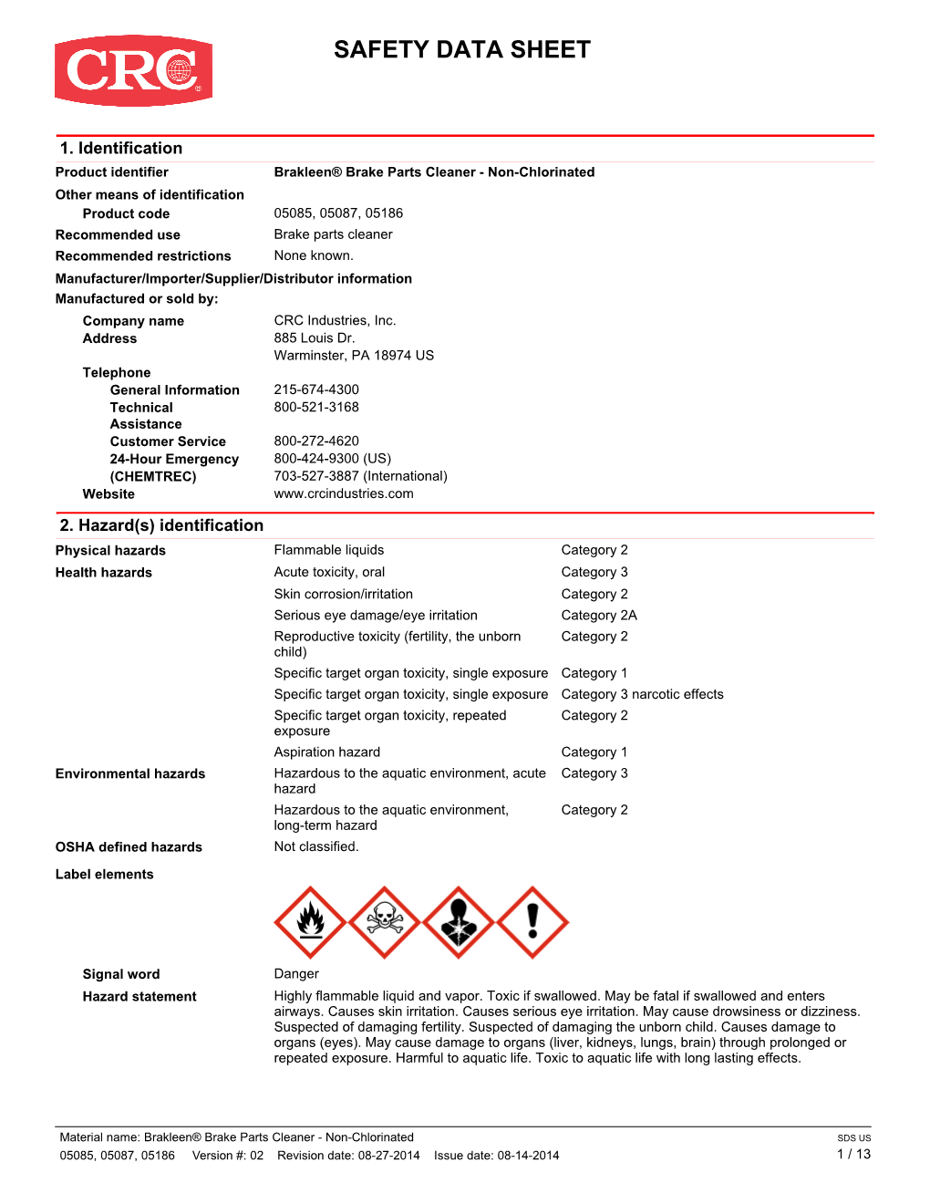 Safety Data Sheet